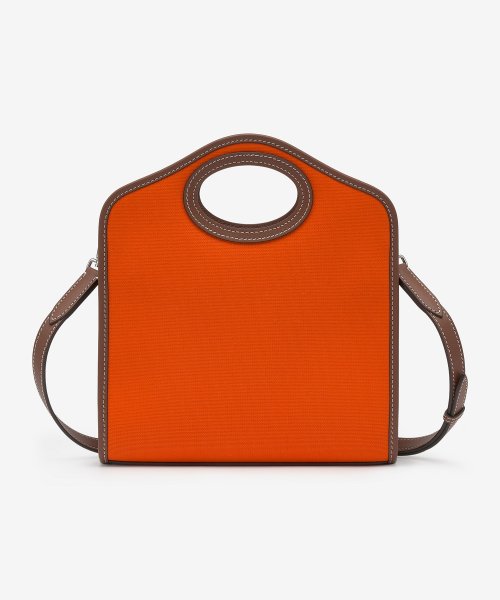 MUSINSA | BURBERRY Mini Two-Tone Pocket Tote Bag - Orange: Tan / 8055752