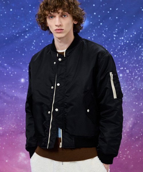 Короткий бомбер MA-1 Utility Black