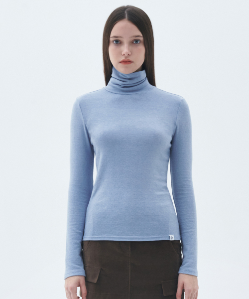 Light store blue turtleneck