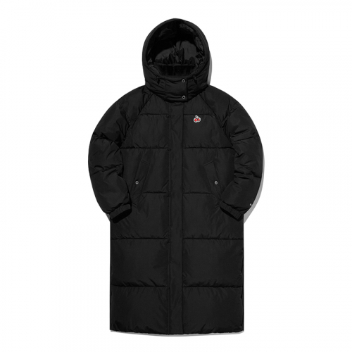 MUSINSA | KIRSH Cherry Long Puffer jacket [Black]