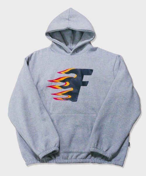 oversized fire hoodie (grey)