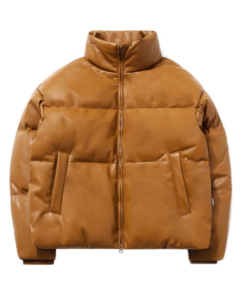 TL Synthetic Leather Duck Down Short Padding (коричневый)