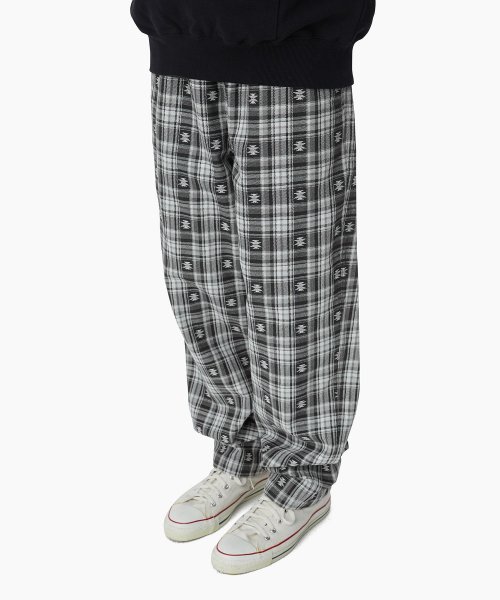 MUSINSA | thisisneverthat® African Check Pant Black