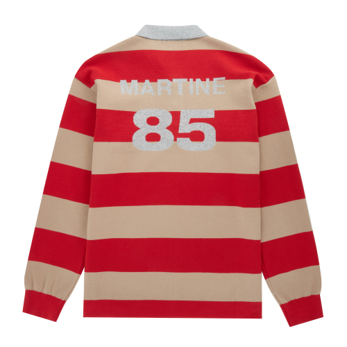 1985 Block Stripe Collar Knit_Orange (Men)