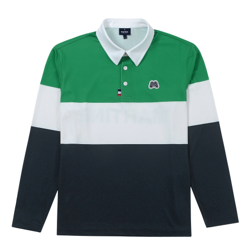 Martine Club Color Block Polo Shirts_Green (Men)