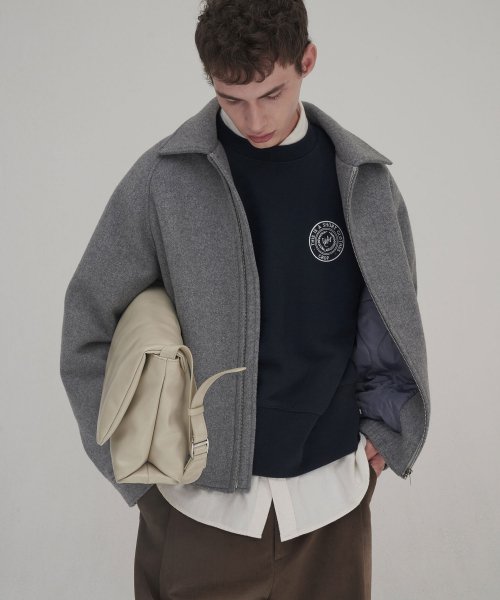 LESS шерсть blouson_GREY