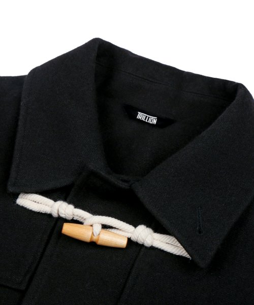 Длинное дафлкот-пальто балмакаан унисекс (Black)