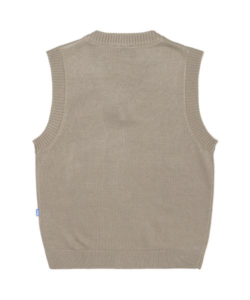 Вязаный жилет Bruins с нашивкой BEIGE (UY9VE01_25)