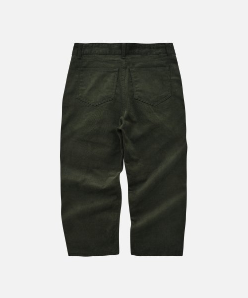 CORDUROY COMFORT TWO TUCK БРЮКИ _ ОЛИВКОВЫЙ