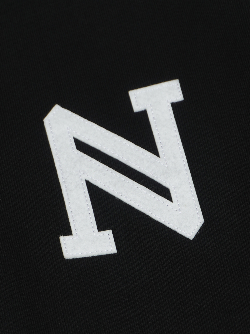 N LOGO HALF ZIP-UP SWEATSHIRTS ЧЁРНЫЙ