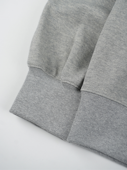 N LOGO HALF ZIP-UP SWEATSHIRTS СЕРЫЙ