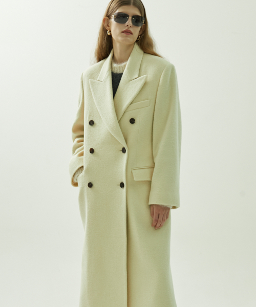 Double Breasted Tailored Coat _Yellow