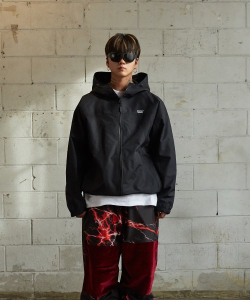 白 フリル付 bsrabbit actite hooded jacket black 完売品