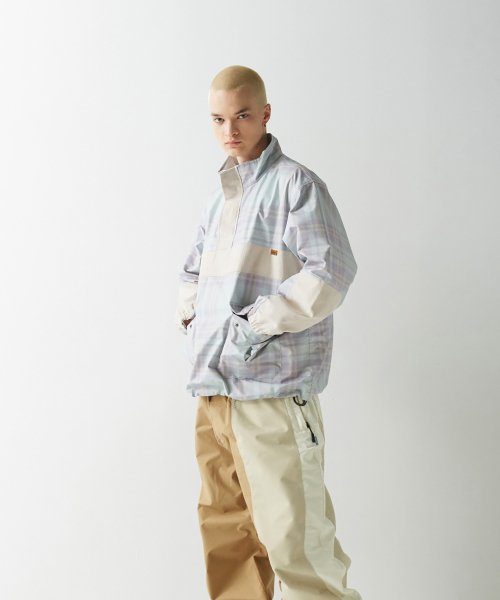 MUSINSA | BSRABBIT RTR Anorak Jacket Pastel Purple Check