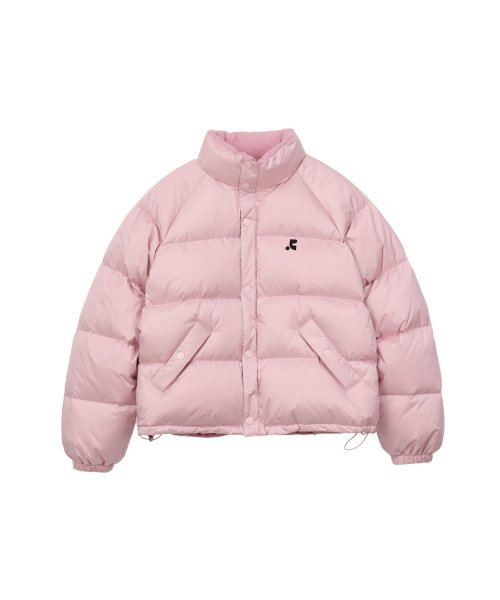 MUSINSA | REST&RECREATION RR LOGO DOWN JACKET - PINK