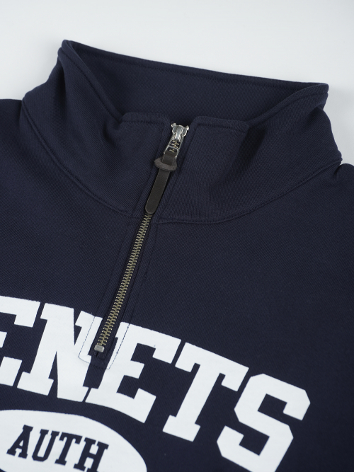 ARCH LOGO HALF ZIP-UP SWEATSHIRTS ТЁМНО-СИНИЙ