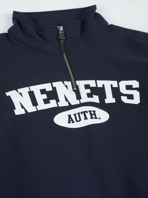 ARCH LOGO HALF ZIP-UP SWEATSHIRTS ТЁМНО-СИНИЙ
