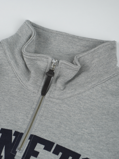 ARCH LOGO HALF ZIP-UP SWEATSHIRTS СЕРЫЙ