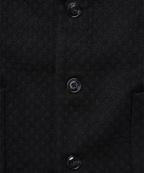 Вязаное пальто косами [Black]