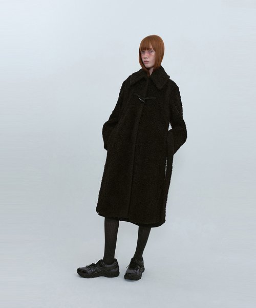 Fur Belted Coat_BLACK