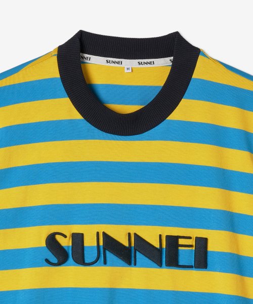 Лонгслив Classic Big Logo Embroidered - Yellow:Blue / MRTWXJER025COT002YB900