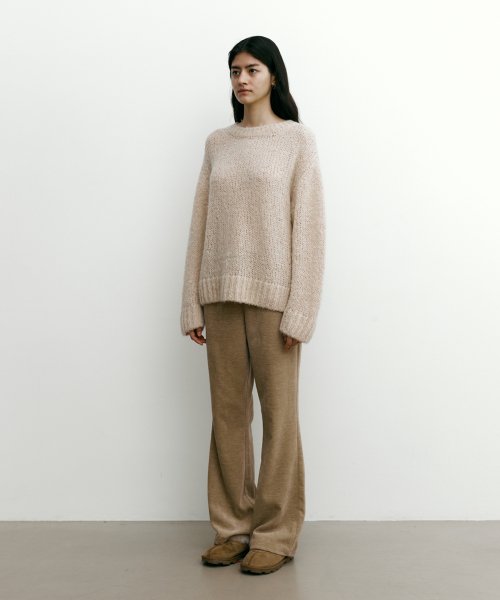 Bootscut banding training pants [BEIGE]