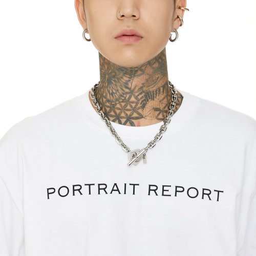 MUSINSA | PORTRAIT REPORT Pentagon Chain Large Necklace Silver