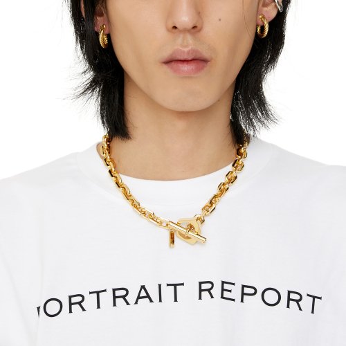 MUSINSA | PORTRAIT REPORT Pentagon Chain Large Necklace Gold