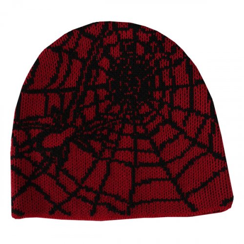 MUSINSA | THUG CLUB Jacquard Web Stud Beanie_Red