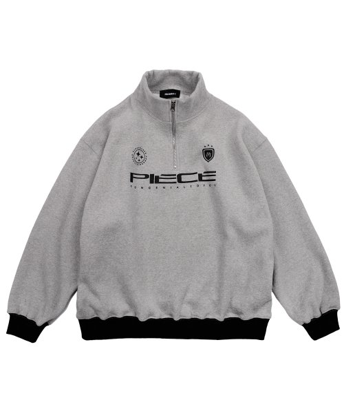 PIECE TEAM HALF ZIP CREW (GREY)