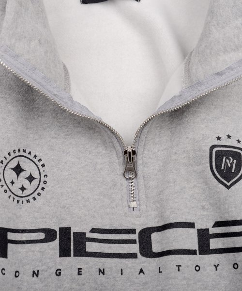 PIECE TEAM HALF ZIP CREW (GREY)