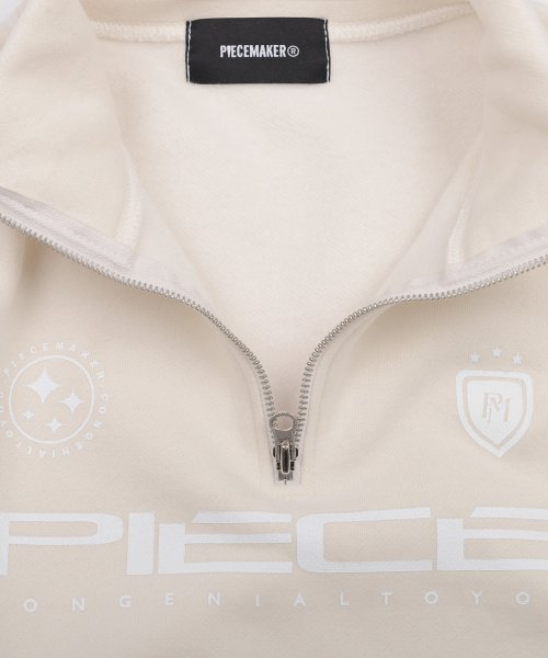 PIECE TEAM HALF ZIP CREW (IVORY)