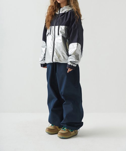 MUSINSA | BSRABBIT Logo Cotton Super Wide Pants Navy 