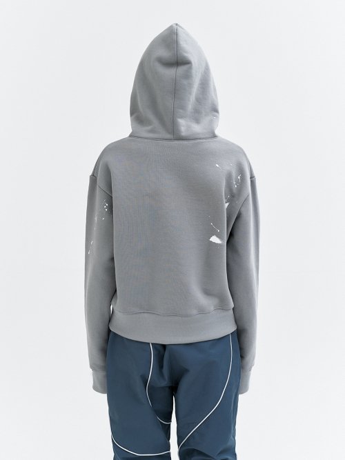 INK SPILL HOODIE GRAY