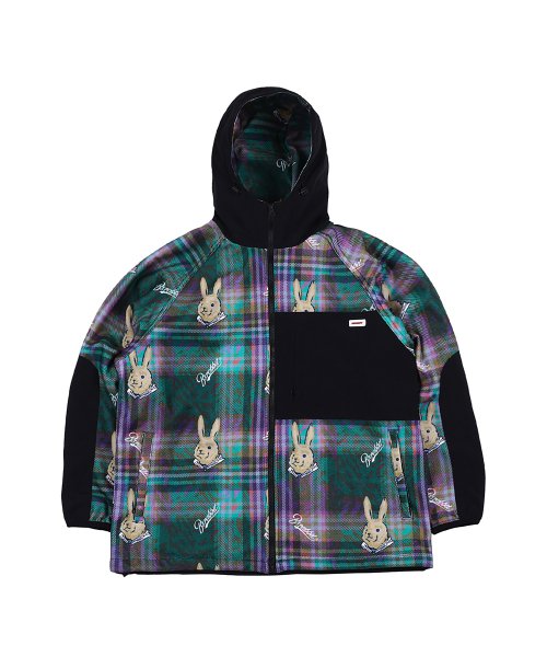 MUSINSA公式 | BSRABBIT Royal Fleece Hooded Jacket Bare Rabbit Dark 