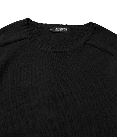 Single pullover knit (Black)