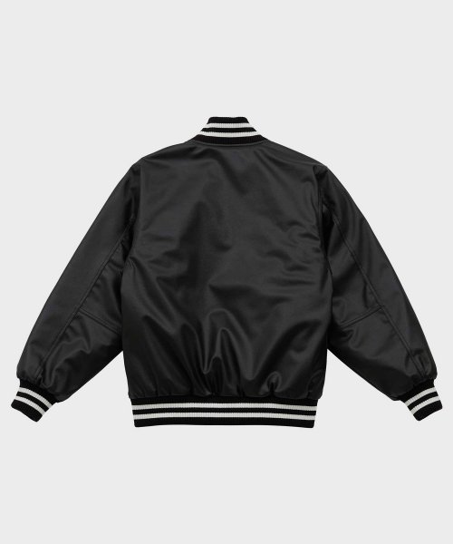 Кожаный бомбер (BLACK)