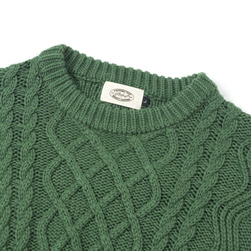 MUSINSA | AMFEAST Chunky Grandma Sweater Green