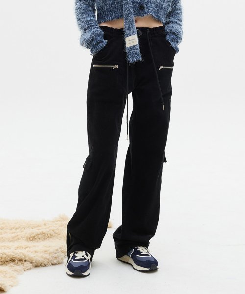 LX CORDUROY POCKET PANTS(BLACK)