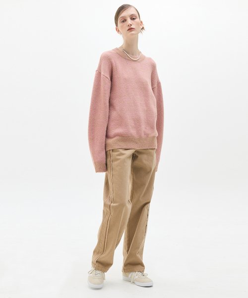 LX STITCH COTTON PANTS(BEIGE)