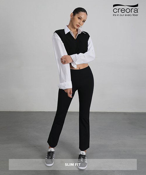 Расклешенные легинсы Soft Touch (Black)