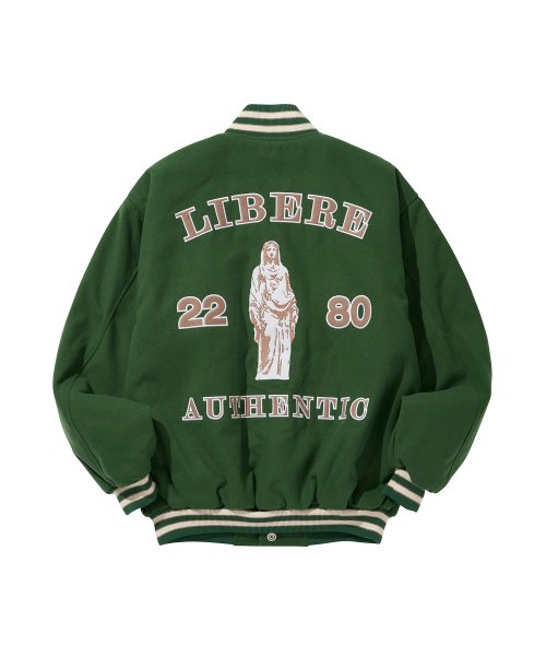 LIBERE VARSITYJACKET / GREEN