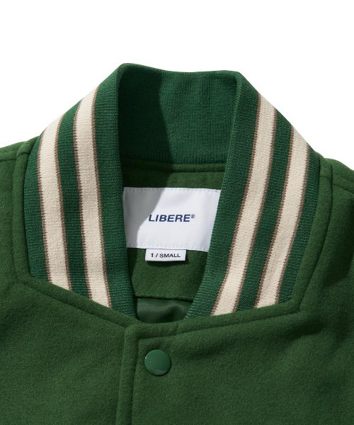 LIBERE VARSITYJACKET / GREEN