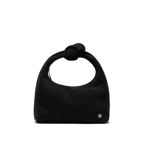 MUSINSA | FENNEC KNIT KNOT BAG - BLACK