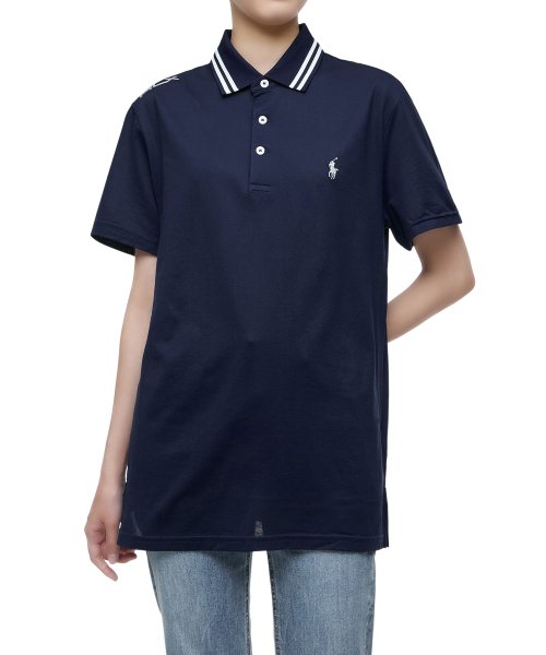 Поло Custom Slim Fit Performance - Navy