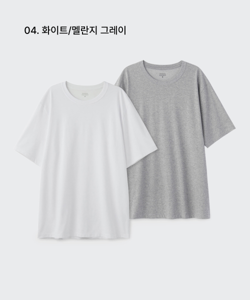 [Cooltandard] Basic Crew Neck T-Shirt 2-Pack thumbnail 5