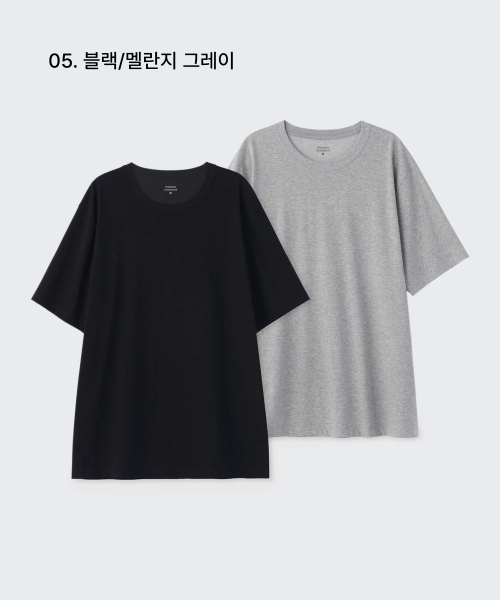 [Cooltandard] Basic Crew Neck T-Shirt 2-Pack thumbnail 6