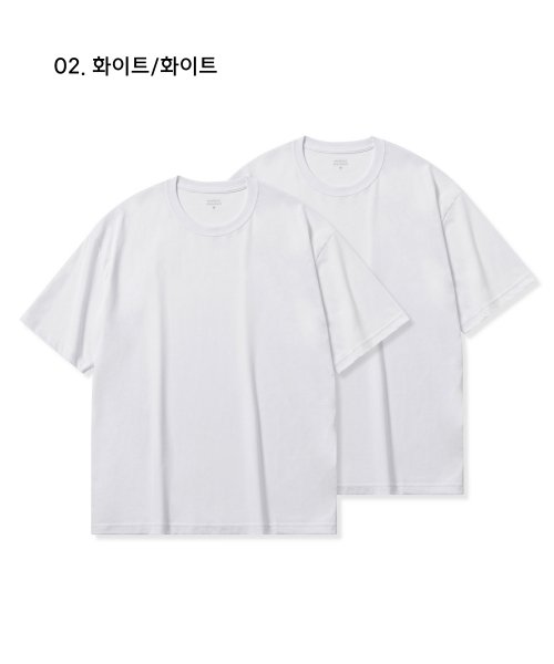 [Cooltandard] Oversized Crew Neck T-Shirt 2-Pack thumbnail 3