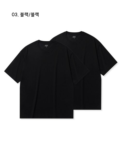 [Cooltandard] Oversized Crew Neck T-Shirt 2-Pack thumbnail 4