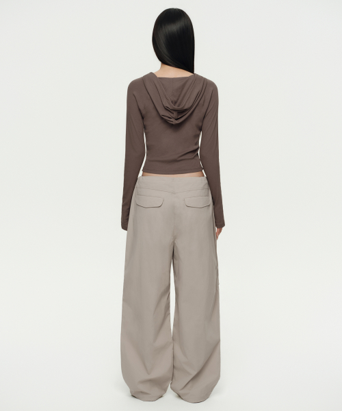 Women's Parachute Pants [Light Beige] thumbnail 3